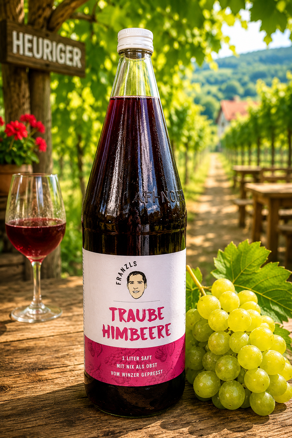 Traube Himbeere